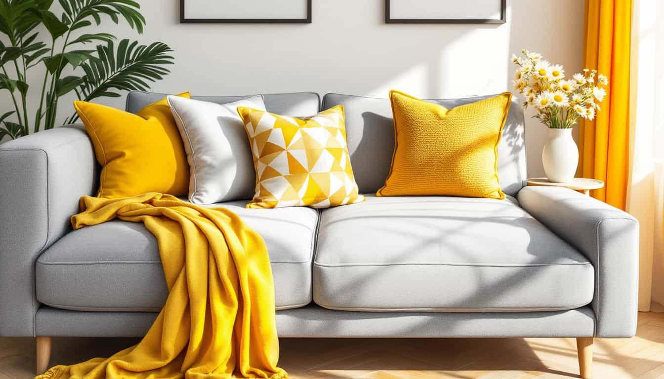 9 Best Accent Colors That Instantly Brighten a Grey Couch - The Rainbow ...