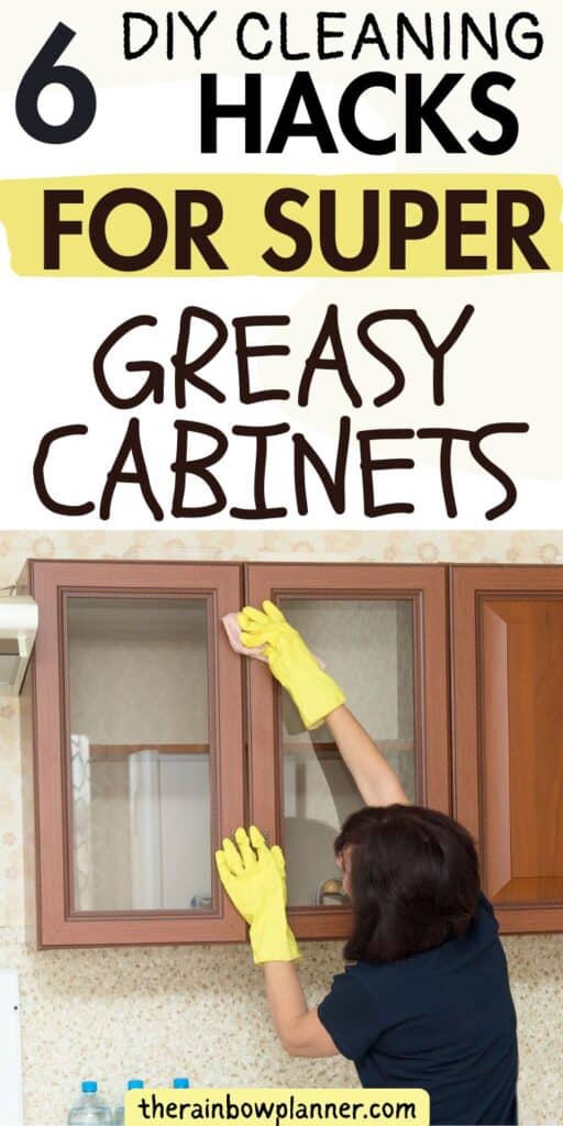 cleaning hacks for greasy kitchen cabinets