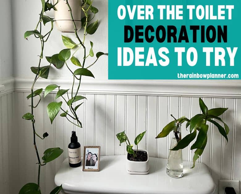 over the toilet decor