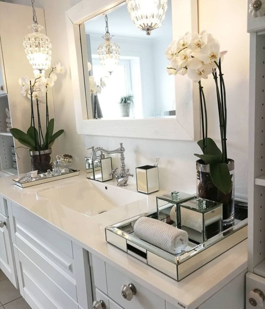 bathroom counter decor ideas