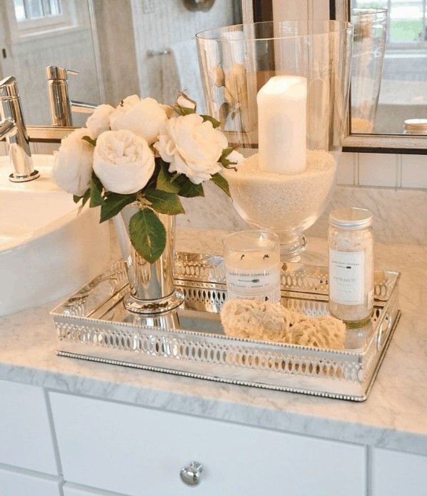 bathroom counter decor ideas