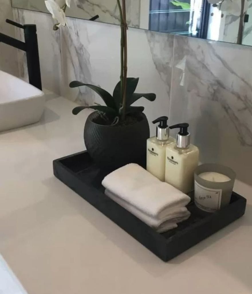 bathroom counter decor ideas
