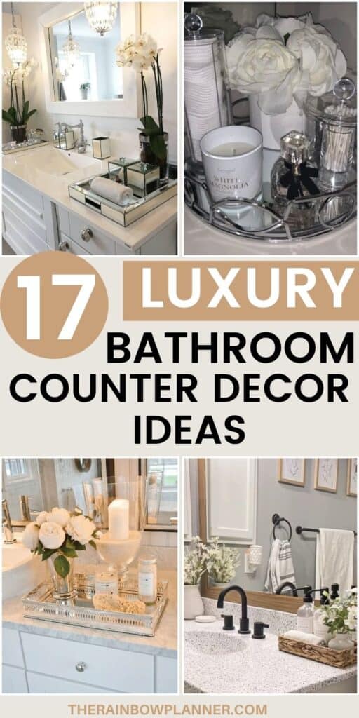 bathroom counter decor ideas