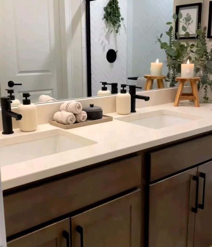 bathroom counter decor ideas