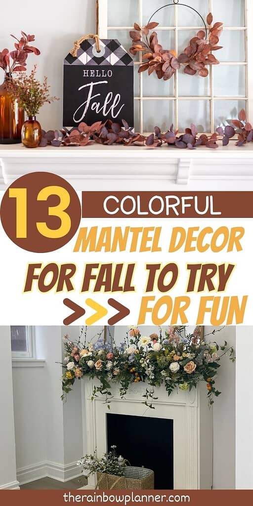 fall mantel decor