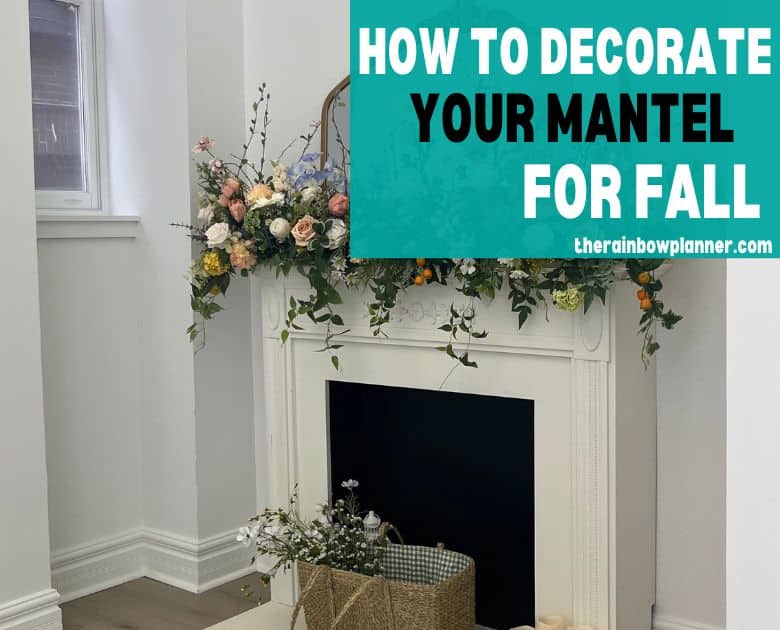 Fall mantel decor