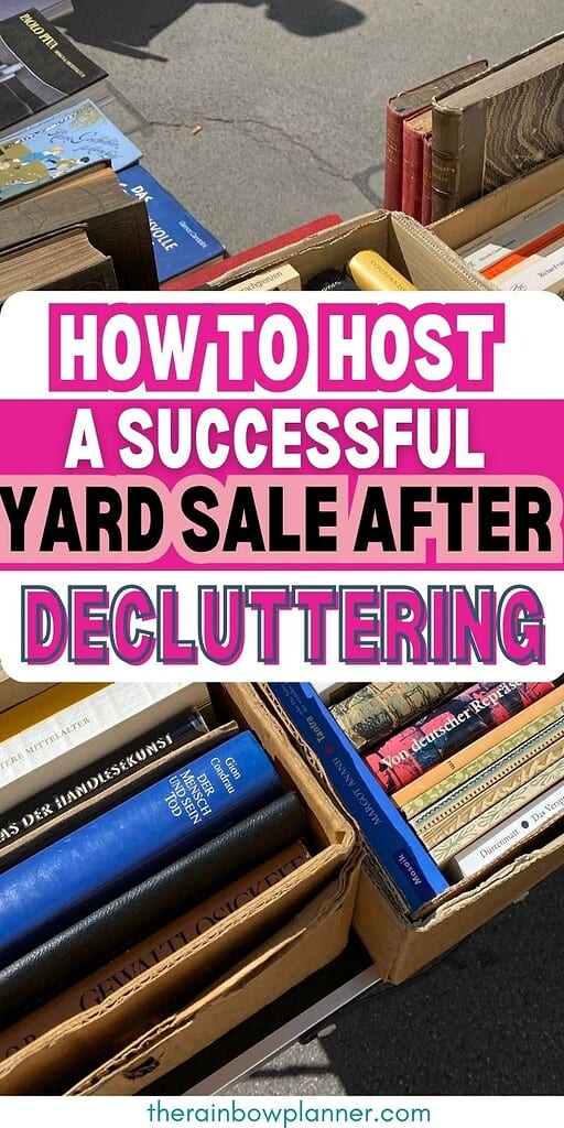 how to host a successful yard sale