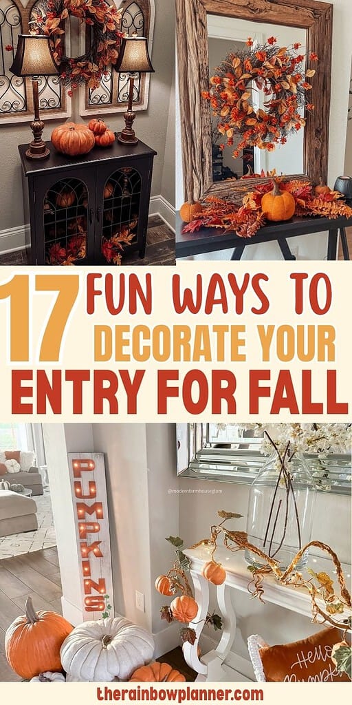 fall entryway decor